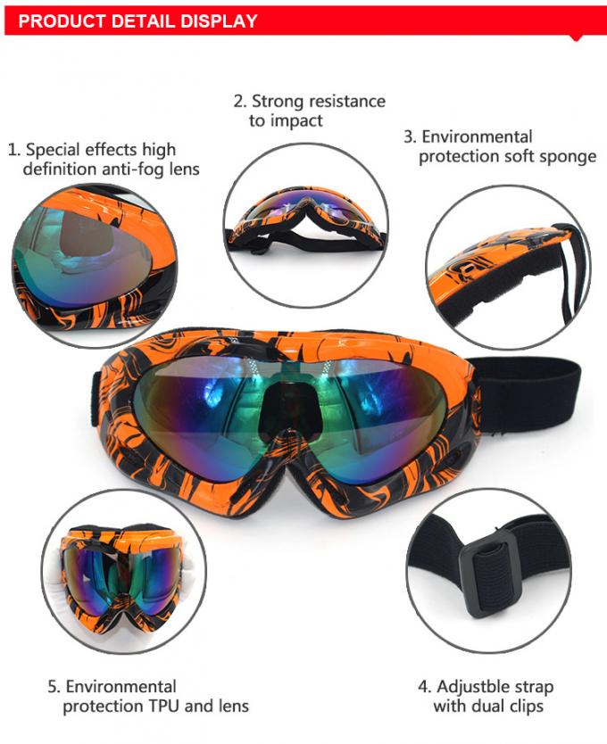 UV400 προστατευτικά δίοπτρα αγώνα ποδηλάτων ρύπου Protactive Scrooter Eyewear ασφάλειας