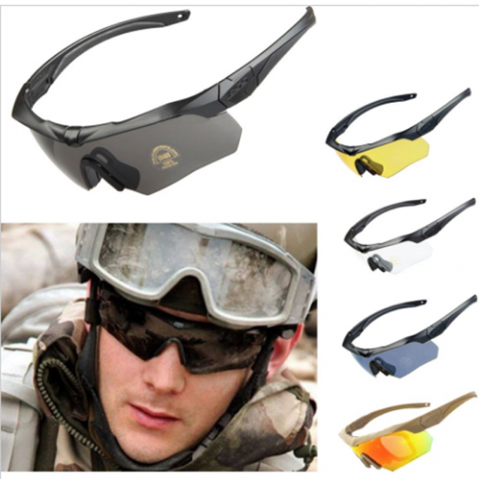 Κατά της ομίχλης Uv400 προστατευτικός αθλητικός πυροβολισμός αντι-αντίκτυπου που κυνηγά τα τακτικά βαλλιστικά γυαλιά ασφάλειας Eyeshield προστατευτικών διόπτρων στρατιωτικά