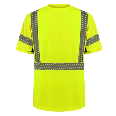 New Arrival Summer Breathable Cool Safety Shirt Construction Shirt Quickly Dry Fluorescent Color Safety T Shirt