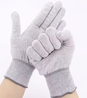 Industrial Working Safety Anti Static Gloves / All ESD Custom Palm PU Coated Gloves / Anti-Static Gloves