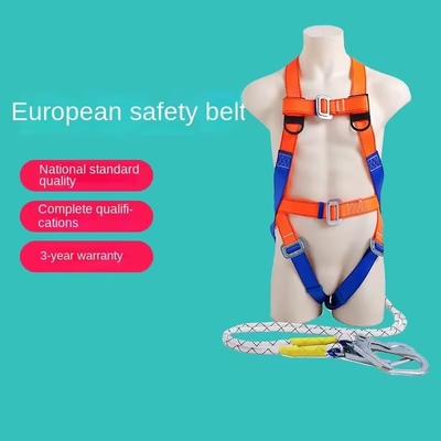 Full Protection Body Five Point Super Safety Belt Anti Fall Device High Altitude Safety Fire Rope Personal Protective