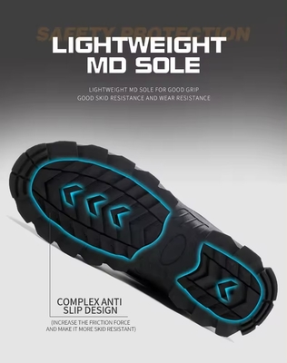 Wholesale High Quality Steel Toe Anti-smashing Indestructible Safety Shoes Water-proof Work Boots For Men