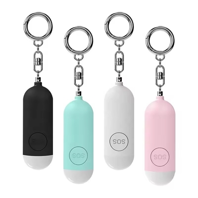 140db Emergency Self Defense Alarm Keychain Safety Defence Key Chain Led Security Personal Alarm Keychain For Women