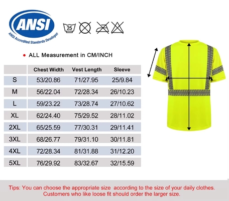 New Arrival Summer Breathable Cool Safety Shirt Construction Shirt Quickly Dry Fluorescent Color Safety T Shirt