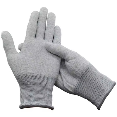 Industrial Working Safety Anti Static Gloves / All ESD Custom Palm PU Coated Gloves / Anti-Static Gloves