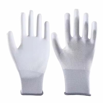 Industrial Working Safety Anti Static Gloves / All ESD Custom Palm PU Coated Gloves / Anti-Static Gloves