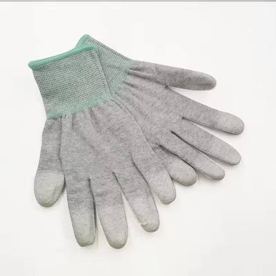 Industrial Working Safety Anti Static Gloves / All ESD Custom Palm PU Coated Gloves / Anti-Static Gloves