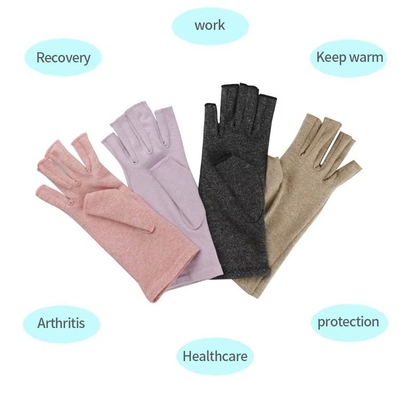 Half Fingerless T Typing A Anti Rrheumatoid Arthritis Compression Hand Therapy Cotton Spandex Gloves For Women Pain Relief