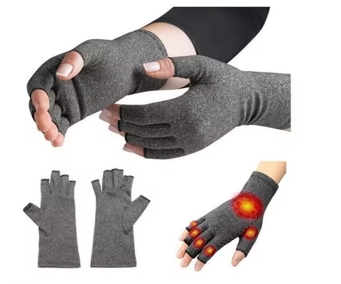 Half Fingerless T Typing A Anti Rrheumatoid Arthritis Compression Hand Therapy Cotton Spandex Gloves For Women Pain Relief
