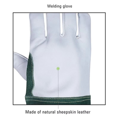 Small Hands Sheep Skin Grinding Laser Tig Welding Gloves Argon Welder Protective Leather Gloves 41cm For Welding