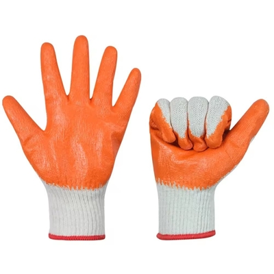 Wholesale Price Cotton Latex Coated Glove Industrial Hand Protective Work Safety Gloves for Construction