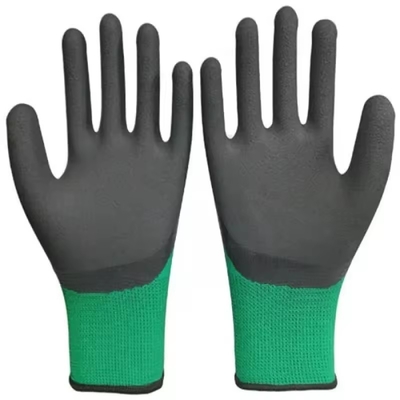Nitrile Coated Nylon / Polyester Safety Gloves En388 4131 Standard Safety Hand Work Gloves