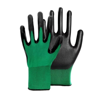Nitrile Coated Nylon / Polyester Safety Gloves En388 4131 Standard Safety Hand Work Gloves