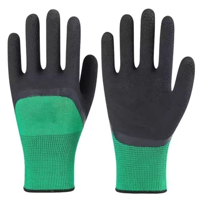 Nitrile Coated Nylon / Polyester Safety Gloves En388 4131 Standard Safety Hand Work Gloves
