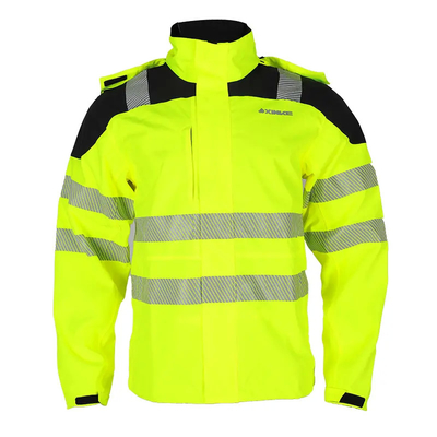 Factory Supply High Visibility Safety Work Clothes Construction Security Workwear Reflective Work Jacket for Mens Cotton