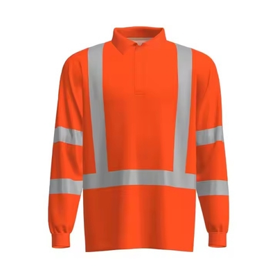 Customize Various Styles OEM ANSI High Visibility Polyester Breathable Long Sleeve Work Safety Shirt