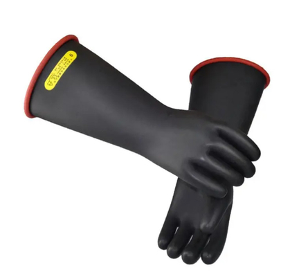 Hand Protection Dielectric Insulation Gloves Class 00 0 1 2 3 4 Rubber Electric Insulating Gloves for Electrician